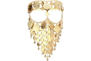 Astage Mujer Cosplay Máscara Moneda Halloween Fiesta Danza Del Vientre Accesorio