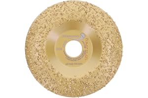 PRODIAMANT Disque à râper Ø 125 mm K12 – Disque abrasif avec revêtement en carbure de tungstène pour meuleuse d'angle, grossier, idéal pour le meulage, le façonnage et l'entretien des griffes