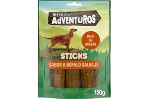 Purina Adventuros Sticks Snacks, premios, chuches para perros, 6 bolsas de 120g
