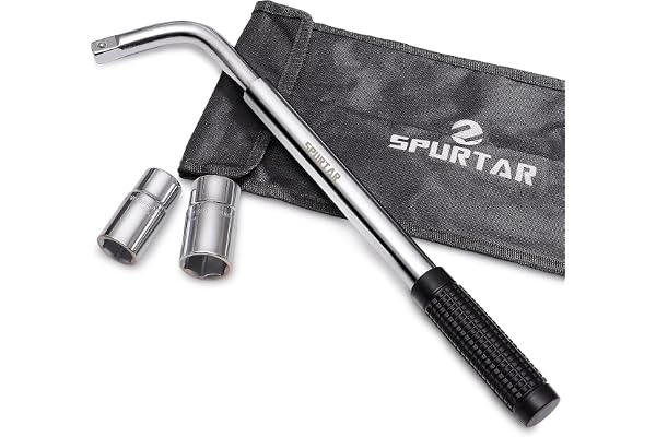 Spurtar Clé Démonte Roue Télescopique 17 19 21 23mm Extracteur de Boulon Antivole Universel Clé De Roue