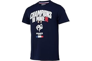 Equipe de FRANCE de football T-Shirt FFF - Champion du Monde 2018 - Collection Officielle Taille Enfant