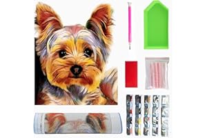 NASHRIO 40 * 30cm DIY Diamonds Painting Bambini Regalo, 5D Diamond Painting Kit Completo, Cucciolo Tenero Pittura Diamante, Quadri con Diamanti per Hobby Creativi Adulti, Diamond Art of Paint by Numbers.