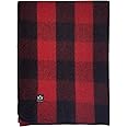 Arcturus Plaid Wool Blanket - 4.5lbs, Warm, Heavy, Washable, Large | Great for Camping, Outdoors, Survival & Emergency Kits (Red Buffalo)
