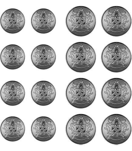 18 Boutons Plats Métal Doré - Tailles 15mm, 20mm, 25mm - Pour Vêtements Et Artisanat - Ouligay