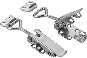 FTsolid [2er Set] einstellbarer Spannverschluss aus Edelstahl ESS1 Kistenverschluss rostfrei verstellbar Hebelverschluss Sicherheitsverschluss