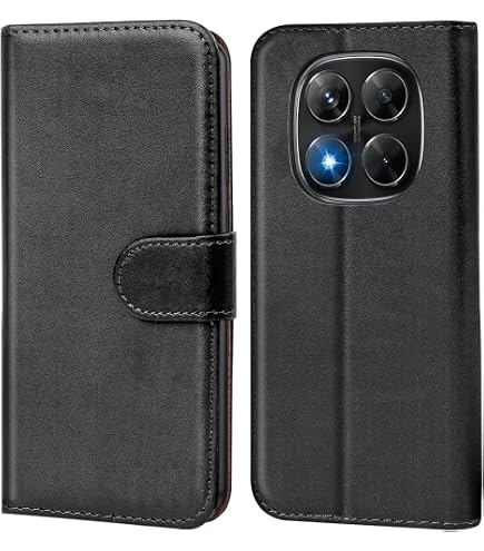 LEYAN Leder Folio Hülle Für Xiaomi Poco M3 – Brieftaschen-Design Mit Kartenfächern & Ständerfunktion