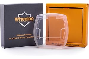 Wheeloo Coque de protection transparente pour unité de commande Bosch Intuvia avec port USB - 100 % transparent - Protection contre les rayures et l'eau - EBike Case E-Bike Display 01