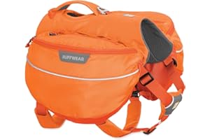 RUFFWEAR Hiking Pack for Dogs, Small Breeds, Adjustable Fit, Size: Small, Orange Poppy, Approach Pack, 50102-801S