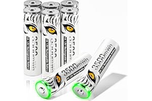 Mspalocell 1,5V litium AA-batteri 3500mWh, Konstant uteffekt 1,5V & med laddningslampa, 1500 gånger lång cykel, AA-batteri up