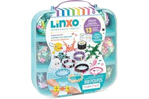 MAKE IT REAL Duży zestaw do tworzenia dekoracji i biżuterii LinXo, Zabawka kreatywna