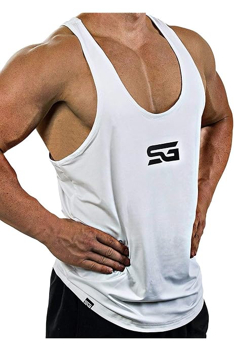 Débardeur Musculation Homme WAZZAP - Stringer Tank Top Coton Pour Gym Et Fitness
