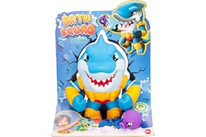 BLOOPIES BATH SQUAD Shay - Collectible Bath and Water Toy Uno squalo che spruzza potenti getti d'acqua dalla bocca!-Regalo ottimo per Bambine e Bambini dai 2 Anni