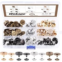 Wokape Lot de 30 boutons magnétiques à coudre (bronze - 14 mm - 30 pièces) – 14 mm - Fermoirs magnétiques ronds solides de 14 mm pour sac à main avec rondelle pour travaux manuels