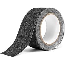 Bande Antidérapante BGOBTY 5cmx10m - Adhésive Pour Escaliers, Sols - Transparente - PET Émeri