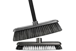 ‎HAUSFELDER Hausfelder Zimmerbesen Set mit Stiel 145 cm lang (Zimmerbesen und Schrubber mit Stiel)