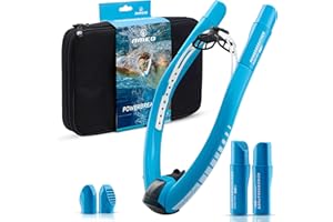 POWERBREATHER AMEO Lap – Appareil d’entraînement respiratoire pour Piscine avec 100% d’air Frais pour Adultes et Enfants – Tuba avec système de Valve Intelligent et air Totalement Sec