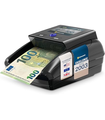 Rilevatore Banconote False Senza Fili - Conta Euro Con 7 Controlli Sicurezza | Display LCD, USB - Foto 6