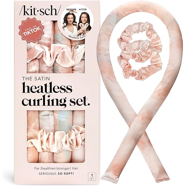 AOZUO Heatless Curls Band - Locken Ohne Hitze über Nacht, Inklusive Haargummis Und Spangen