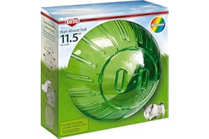 Kaytee, Run About Ball, Übungsball und Spielzeug für Ratten, Chinchillas und andere Kleintiere, 29,2cm Durchmesser, Farbe kann variieren