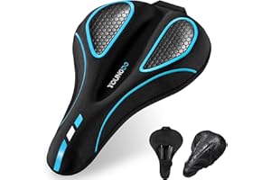 YOUNGDO Bike Seat Cover, Gel Bicycle Seat Cover, Soft and Comfortable Bike Seat Cover, Waterproof and Dustproof Bicycle Seat Cover, for Narrow Wide Bicycle Seats