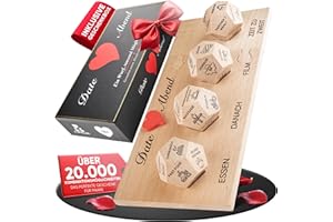 Date Ideen Würfel für Paare - Jahrestag Geschenk für Ihn & Sie | Partner und Pärchen Geschenke für Frauen und Männer Freund & Freundin für Weihnachten, Valentinstag, Hochzeitstag, Nikolausgeschenk
