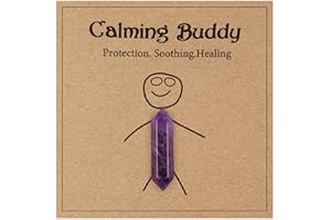 TUZELIYA Purple Healing Crystal Gifts for Women - Pocket Hugs Crystals - Positive Good Luck Gift Natural Healing Lucky Crystal - Meditation Therapy Crystal Gift - Lucky Gifts for Friends Colleagues