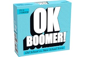 GOLIATH OK BOOMER! Gioco Di Carte Dai 14 Anni, Giochi per la Famiglia, Adatto Anche Agli Adulti Old School vs. New School,Trivia Carte da Gioco, Domande per 2 Generazioni