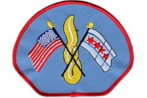 ‎FEUER1 feuer1 Chicago Fire Dept. city patch (Ärmelabzeichen), hellblau für FF/EMT, 11,3 x 8.8 cm
