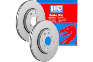 Quinton Hazell Brake Disc Replacement - Single Disc - Front - 4 Bolt Holes - Internally Vented - BDC5518