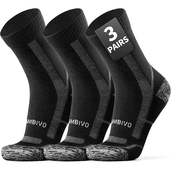 Occulto - Lot De 3 Chaussettes Randonnée Laine Mérinos Homme/Femme Modèle Makalu