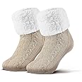 2 Paar Stoppersocken Mit Frotteesohle - Anti Rutsch Wintersocken Aus Schafwolle