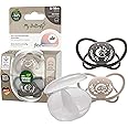 Nip Butterfly Orthodontic Soother with Sterilizer Case, 5-18M,2pcs,Baby Boy & Girl,Ultra-Light Silicone Pacifier,BPA-Free Silicone, Soft Teether for Newborns,Made in Germany, More Air flow