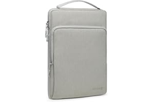 HYZUO 15-16 Pulgadas Funda para Portátil para MacBook Pro 16 M4 M3 M2 M1 2025-2019, Surface Book 15", Funda para Portátil 15" 15,6" Dell HP Lenovo ThinkBook Asus Samsung Huawei, Gris Claro