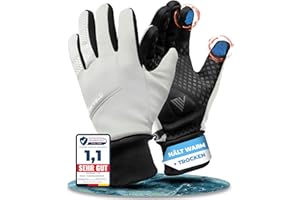 ‎MIVELO MIVELO Fahrradhandschuhe Herren & Damen - Wasserabweisend & mit Ergo-Pad I Touchscreen fähige Handschuhe I Winterhandschuhe & Übergangshandschuhe I Gloves