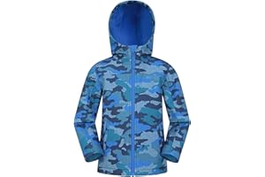Mountain Warehouse Veste Enfant Exodus Softshell - Coupe-Vent, Imperméable Fille Et Garçon, Veste Polaire Unisexe, Veste À Capuche Conçue pour Sport Et Voyage
