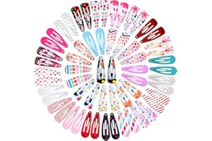 Cozlly 60 PCS Mignon Pince à Cheveux Fille, 3CM Petite Snap Barettes BB, Fille Barrettes à Cheveux en Métal, Mini Épingles à Cheveux, Barrettes Coloré, Cheveux Accessoires pour Bébés Fille Enfants