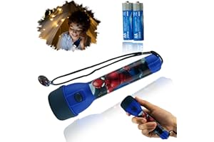 HOVUK® Spiderman, Torcia a LED con licenza per bambini, 16 cm