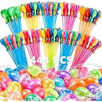 Ballons D’eau Auto-fermants 444 Pièces – Kit De Bombes à Eau Avec Support De Remplissage Rapide – Pour Piscine, Plage, Jeux D’été En Extérieur – Fermeture Automatique Sans Nœud