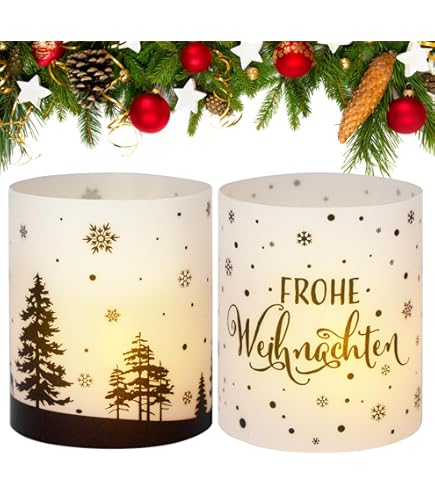 JHY DESIGN Lot De 2 Lanternes Pour Bougie Décoratives 20cm Haut Lanterne Métallique Avec