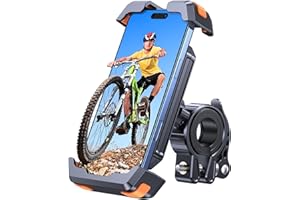Coolpow Support Telephone Velo【Libération Rapide】Porte Telephone Velo【Anti-Vibration】Support Telephone Moto, Compatible avec iPhone 16 15 14 13Pro Max, Smartphones 4.7"-6.8" et Trotinette Electrique