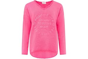 Zwillingsherz Sweatshirt Positiv für Damen Frauen – Hochwertiger Baumwoll Pullover Hoodie Pulli Langarm kuschelig weich Langarmshirt Oversized Sommer