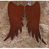 Engelsflügel Mit Kopf Bausatz - Rost-Optik Für Garten-Deko