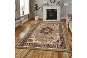 GENERIC Online Bedding store Area Rugs – New luxury Beautiful modern traditional Area Rugs - Luxury Vintage Design carpet for hallway rugs (Beige, 60 * 220cm (2 ft x 7 ft 2 inch))