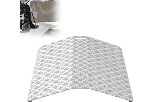 XMTECH Rampe de seuil en aluminium pour fauteuil roulant - Rampe de pont - Rampe de seuil de porte - Charge maximale : 270 kg - Longueur : 80 cm