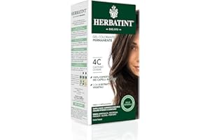 Herbatint Gel Colorante Permanente per Capelli 4C Castano Cenere - 150 ml, senza Ammoniaca, 100% Copertura Capelli Bianchi, per Pelli Sensibili, con 8 Estratti Naturali Bio