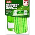 HOMEXCEL Microfiber Mop Pads Compatible with Swiffer Sweeper Mops, Reusable and Machine Washable Floor Mop Pad Refills, Mop Head Replacements for Multi Surface Wet & Dry Cleaning, Pack of 2