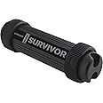 Corsair CMFSS3B-32GB Flash Survivor Stealth 200 m 32 GB USB 3 Rugged Design Water Proof Flash Drive - Black