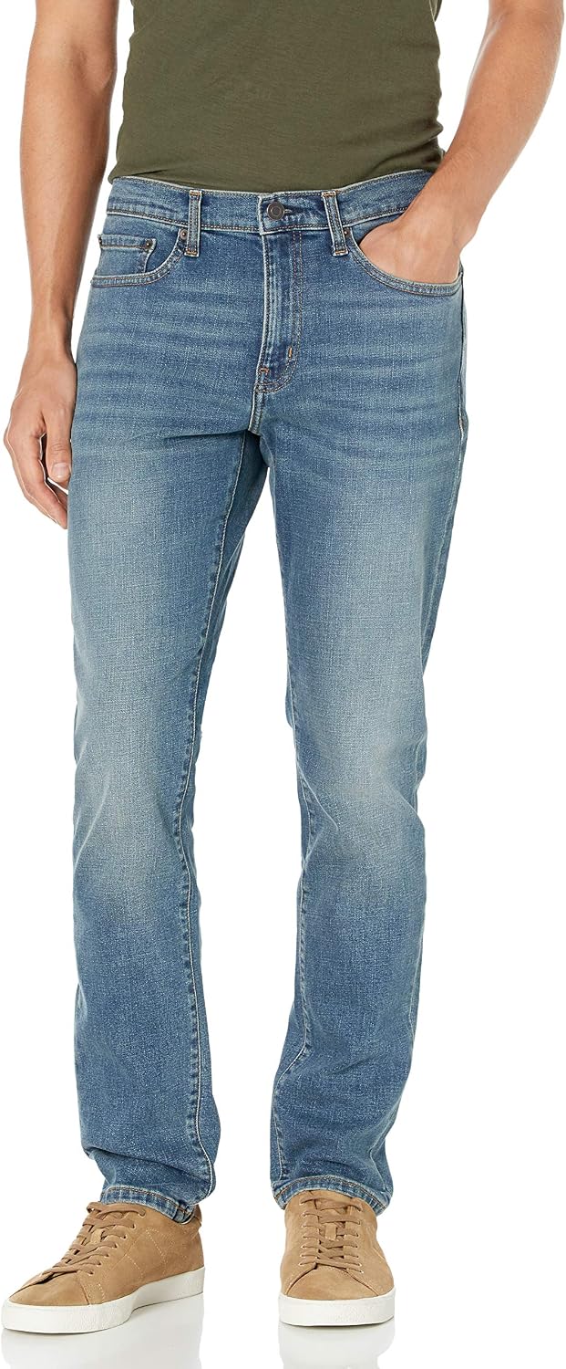 Amazon Essentials Hombre Vaqueros Ajustados - Colores interrumpidos