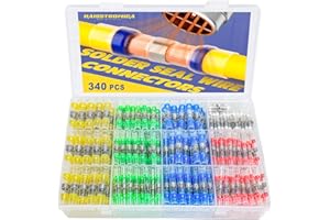 340 pezzi connettori per cavi saldati-haisstronica connettori per cavi termorestringenti di grado marino-terminali per cavi con giunzione di testa per veicoli per auto marine