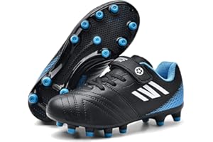 HANANI Boys Football Boots Shoes Kids Girls FG/AG Soccer Athletics Sport Shoes Training Shoes Running Shoes Teenager Indoor Outdoor Football Shoes Sneakers for Unisex